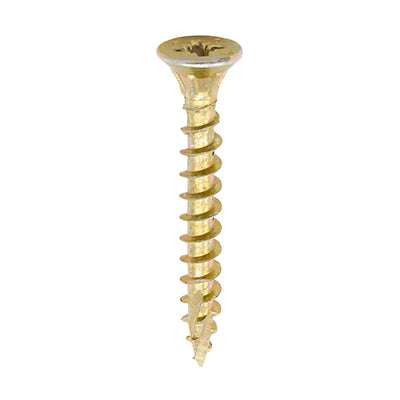 TIMCO C2 Strong-Fix Multi-Purpose Premium Countersunk Gold Woodscrews - 3.5 x 25 (2000pcs)