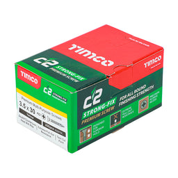 TIMCO C2 Strong-Fix Multi-Purpose Premium Countersunk Gold Woodscrews - 3.5 x 30 (200pcs)