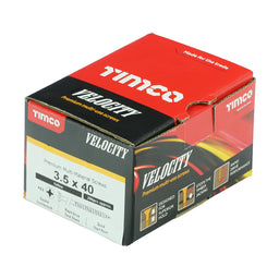 TIMCO Velocity Premium Multi-Use Countersunk Gold Woodscrews - 3.5 x 40 (200pcs)