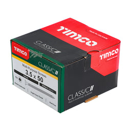 TIMCO Classic Multi-Purpose Countersunk Gold Woodscrews - 3.5 x 50 (200pcs)