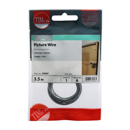 TIMCO Picture Wire Silver - 0.92Dia x 3.6M