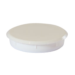 TIMCO Hinge Hole Cover Caps White - 35mm (4pcs)