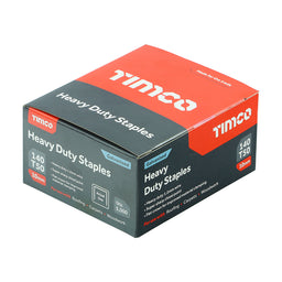 TIMCO Heavy Duty Chisel Point Galvanised Staples  - 10mm (5000pcs)