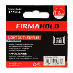 TIMCO Light Duty Chisel Point Galvanised Staples  - 8mm (1000pcs)