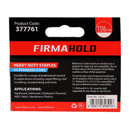 TIMCO Heavy Duty Chisel Point A2 Stainless Steel Staples  - 8mm (1000pcs)