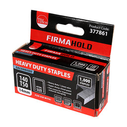 TIMCO Heavy Duty Chisel Point Galvanised Staples  - 14mm (1000pcs)