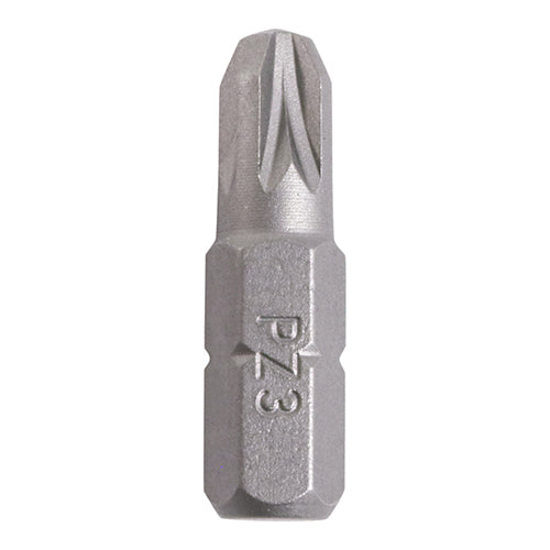 TIMCO Pozi Driver Bit S2 Grey - No.3 x 25 (10pcs)