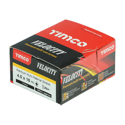 TIMCO Velocity Premium Multi-Use Countersunk Gold Woodscrews - 4.0 x 16 (200pcs)