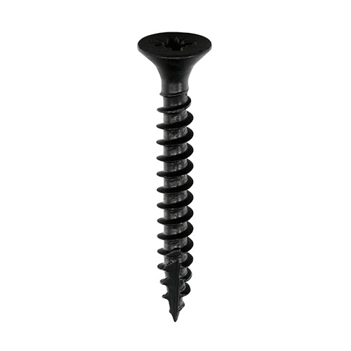 TIMCO Classic Multi-Purpose Countersunk Black Woodscrews - 4.0 x 25 (200pcs)