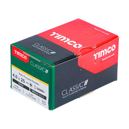 TIMCO Classic Multi-Purpose Countersunk Gold Woodscrews - 4.0 x 25 (200pcs)