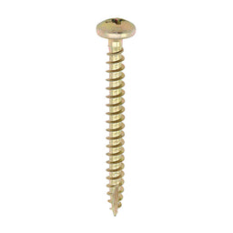 TIMCO Classic Multi-Purpose Pan Head Gold Woodscrews - 4.0 x 25 (200pcs)