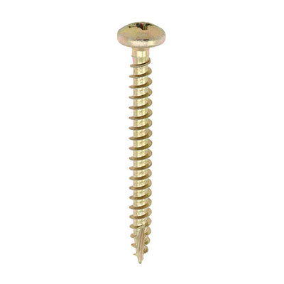 TIMCO Classic Multi-Purpose Pan Head Gold Woodscrews - 4.0 x 25 (200pcs)