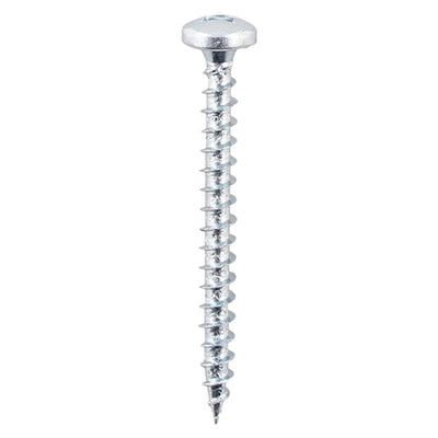 TIMCO Solo Pan Head Silver Woodscrews - 4.0 x 25 (200pcs)