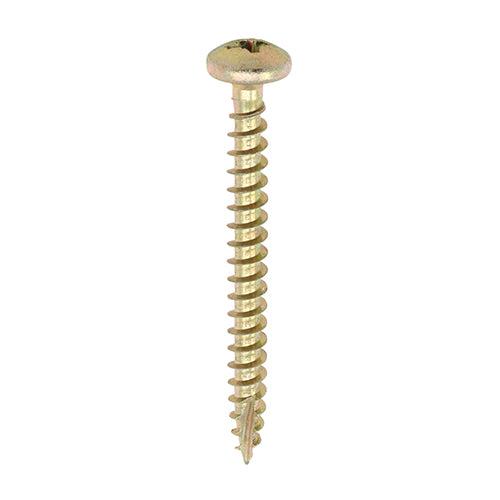 TIMCO Classic Multi-Purpose Pan Head Gold Woodscrews - 4.0 x 35 (200pcs)