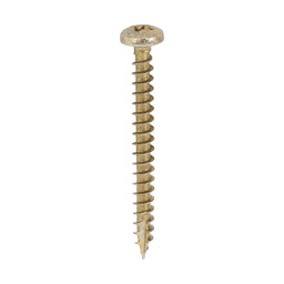 TIMCO Classic Multi-Purpose Pan Head Gold Woodscrews - 4.0 x 40 (200pcs)