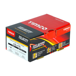 TIMCO Velocity Premium Multi-Use Countersunk Gold Woodscrews - 4.0 x 70 (200pcs)