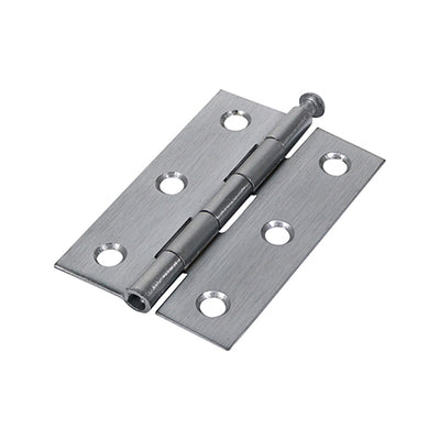 TIMCO Butt Hinges Loose Pin (1840) Steel Satin Chrome - 75 x 50 (2pcs)