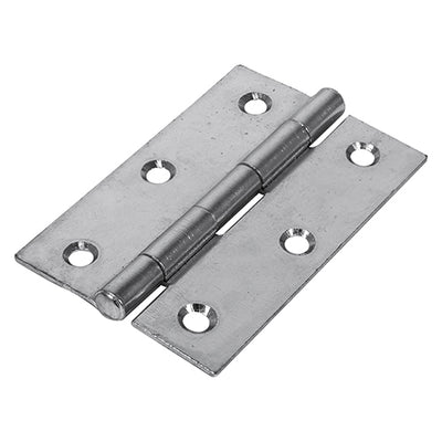 TIMCO Butt Hinges Fixed Pin (1838) Steel Silver - 90 x 60 (2pcs)