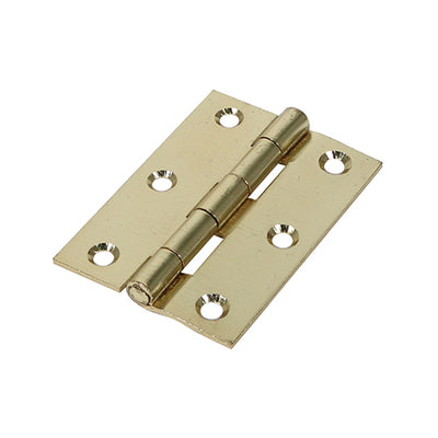 TIMCO Butt Hinges Fixed Pin (1838) Steel Electro Brass - 63 x 44 (2pcs)