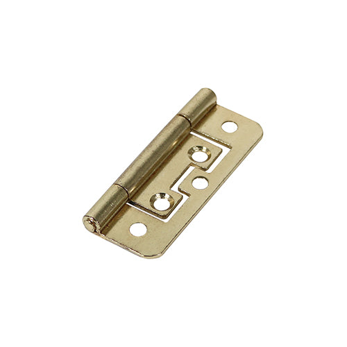 TIMCO Flush Hinges (105) Steel Electro Brass - 63 x 37 (2pcs)