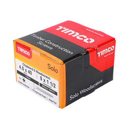 TIMCO Solo Countersunk Gold Woodscrews - 4.5 x 40 (200pcs)