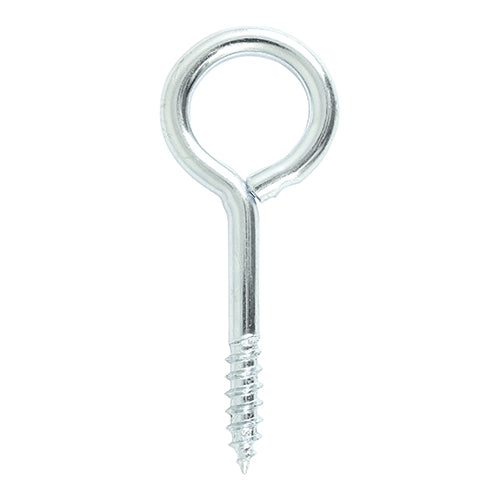 TIMCO Screw Eyes Silver - 45mm (5pcs)