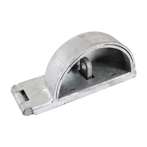 TIMCO Heavy Duty Padlock Protection Bar Left Hot Dipped Galvanised - 7.5