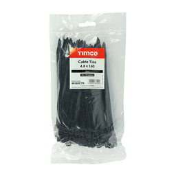 TIMCO Cable Ties Black - 4.8 x 160 (100pcs)