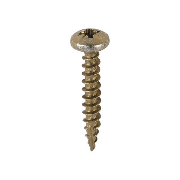 TIMCO Classic Multi-Purpose Pan Head Gold Woodscrews - 5.0 x 30 (200pcs)