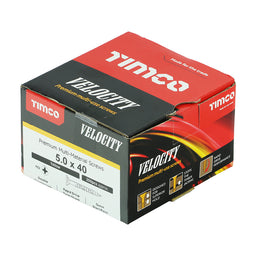 TIMCO Velocity Premium Multi-Use Countersunk Gold Woodscrews - 5.0 x 40 (200pcs)