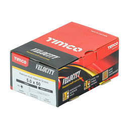 TIMCO Velocity Premium Multi-Use Countersunk Gold Woodscrews - 5.0 x 50 (200pcs)