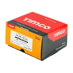 TIMCO Solo Countersunk Gold Woodscrews - 5.0 x 60 (1000pcs)