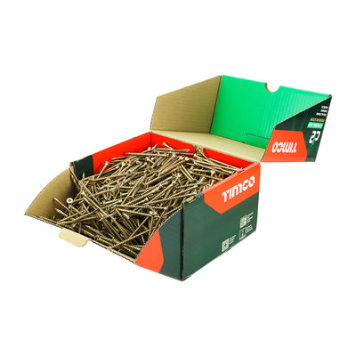 TIMCO C2 Strong-Fix Multi-Purpose Premium Countersunk Gold Woodscrews - 5.0 x 80 (1000pcs)