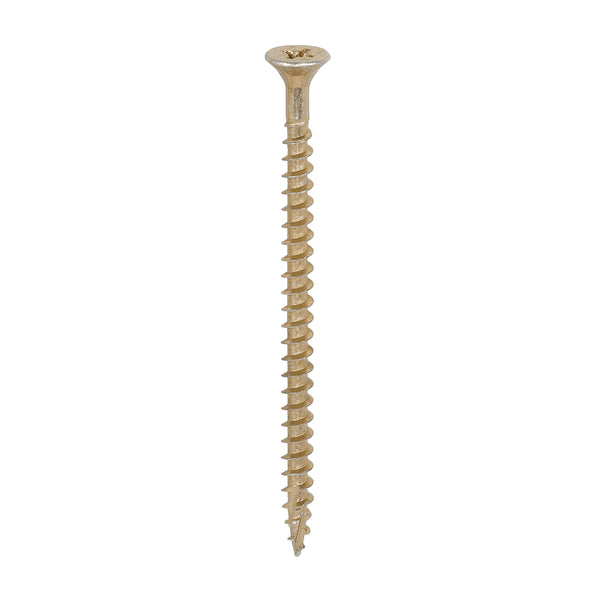 TIMCO C2 Strong-Fix Multi-Purpose Premium Countersunk Gold Woodscrews - 5.0 x 80 (1000pcs)