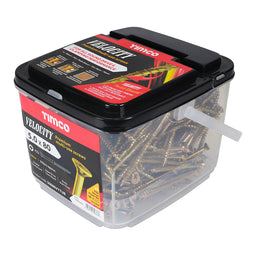 TIMCO Velocity Premium Multi-Use Countersunk Gold Woodscrews - 5.0 x 80 (350pcs)