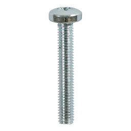 TIMCO Machine Pan Head Silver Screws - M5 x 8 (100pcs)