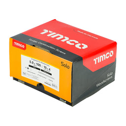 TIMCO Solo Countersunk Gold Woodscrews - 5.0 x 100 (1000pcs)