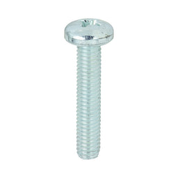 TIMCO Machine Pan Head Silver Screws - M5 x 25 (100pcs)