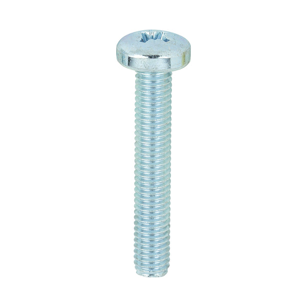 TIMCO Machine Pan Head Silver Screws - M5 x 30 (100pcs)