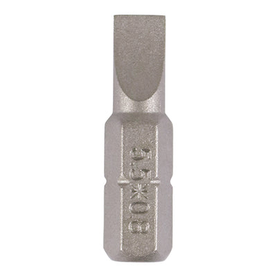 TIMCO Slotted Driver Bit S2 Grey - 5.5 x 0.8 x 25 (2pcs)