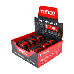 TIMCO Tape Measure - 5m/16ft x 25mm