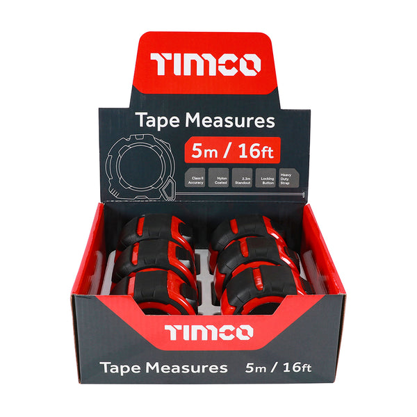 TIMCO Tape Measure - 5m/16ft x 25mm