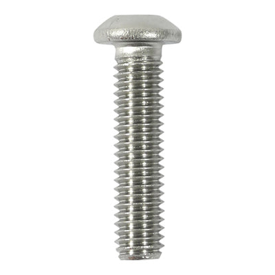 TIMCO Button Socket Screws ISO7380 A2 Stainless Steel - M6 x 12 (10pcs)