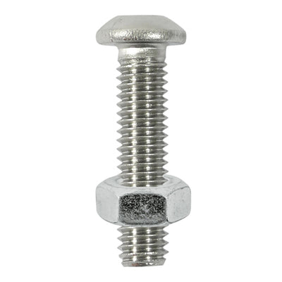 TIMCO Button Socket Screws ISO7380 A2 Stainless Steel - M6 x 16 (8pcs)