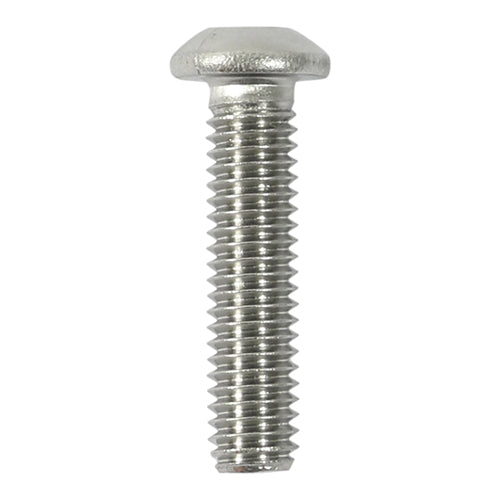 TIMCO Button Socket Screws ISO7380 A2 Stainless Steel - M6 x 30 (10pcs)