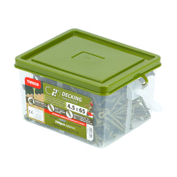 TIMCO C2 Deck-Fix Premium Countersunk Green Decking Screws - 4.5 x 65 (250pcs)