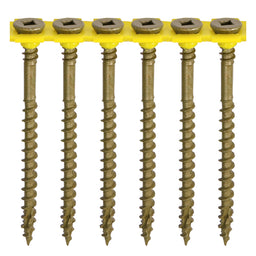 TIMCO Collated C2 Deck-Fix Premium Countersunk Green Decking Screws - 4.5 x 65 (500pcs)