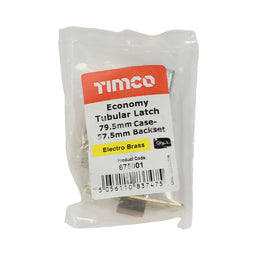 TIMCO Economy Tubular Latch Electro Brass - 79.5mm