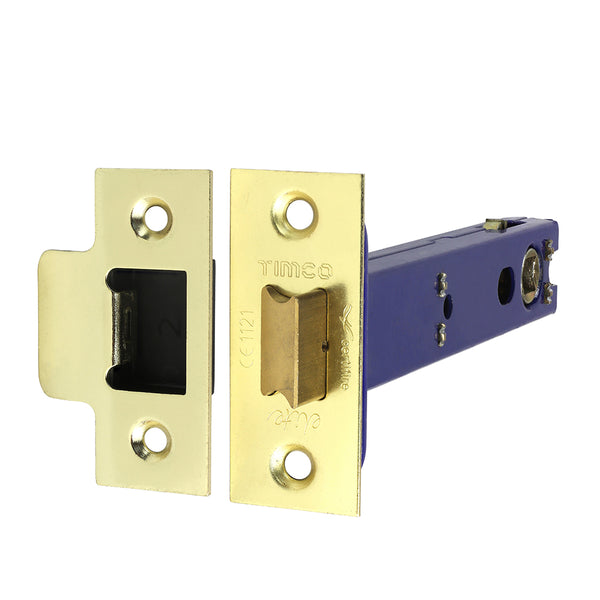 TIMCO Architectural Tubular Latch Electro Brass & Satin Nickel - 128mm