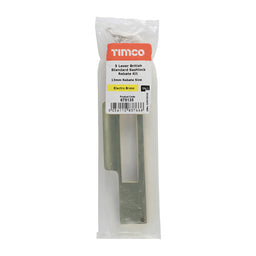 TIMCO 5 Lever British Standard Sash Rebate Kit Electro Brass - 13mm